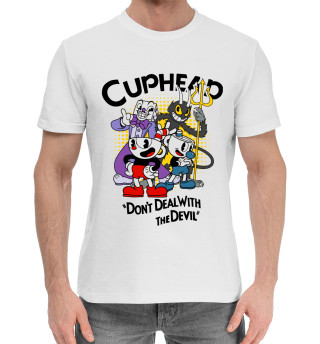 Хлопковая футболка для мальчиков Cuphead, главный герои