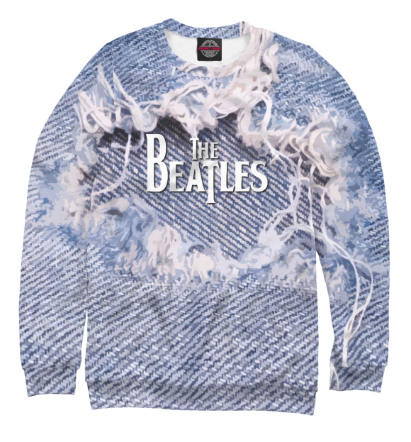 Свитшот для девочек с изображением The Beatles цвета Белый
