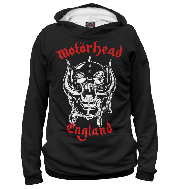 Мужское худи с изображением Motorhead цвета Белый