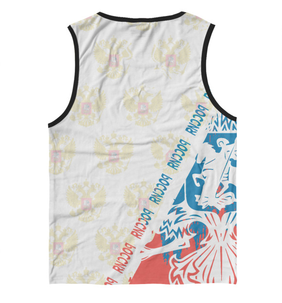 Майка для мальчика с изображением Символика РФ ЮРА цвета Белый