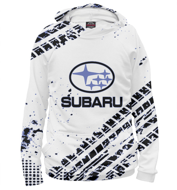 Худи для мальчика с изображением Subaru цвета Белый