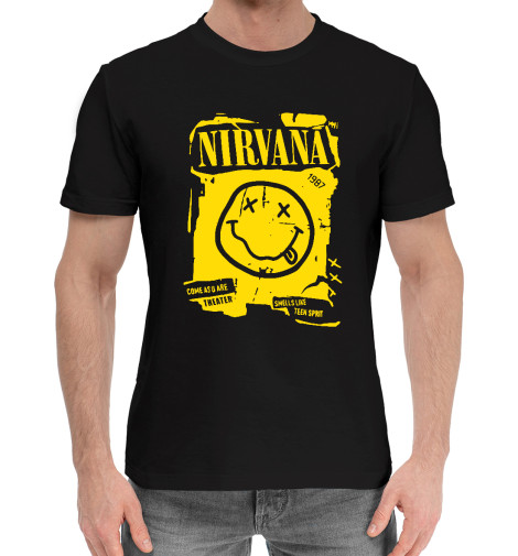 Хлопковые футболки Print Bar Нирвана (Nirvana)