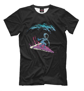 Мужская футболка Space surfing