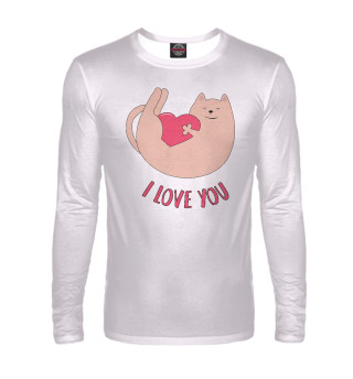Кот играет с сердцем
