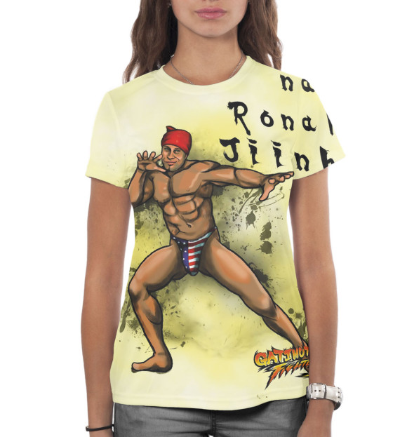 Женская футболка с изображением Гачимучи цвета Белый