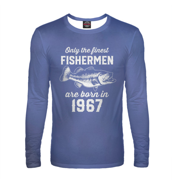 Мужской лонгслив с изображением Fishermen 1967 цвета Белый