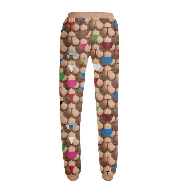 Женские спортивные штаны с изображением Попки цвета Белый