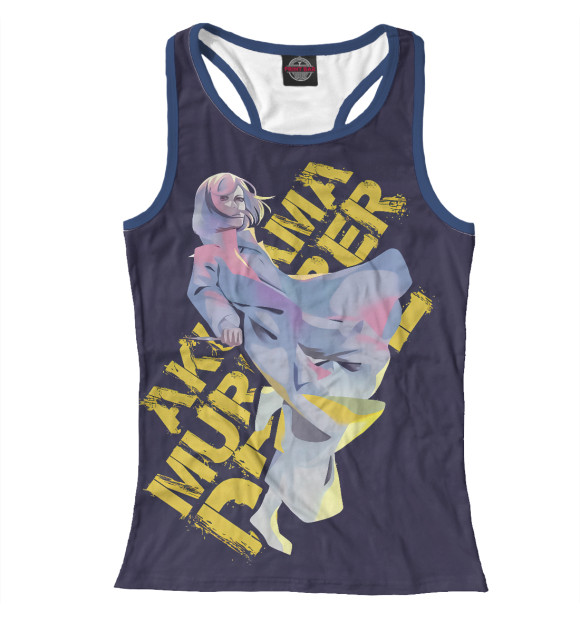 Женская майка-борцовка с притом Akudama Drive цвета Белый Женская майка-борцовка с изображением Akudama Drive цвета Белый