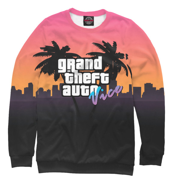 Свитшот для мальчиков с изображением Grand Theft Auto | GTA цвета Белый