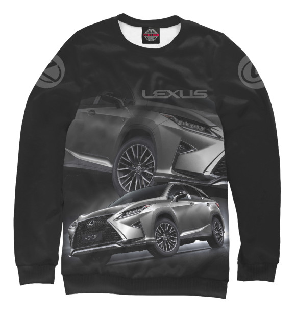 Свитшот для девочек с изображением Lexus цвета Белый