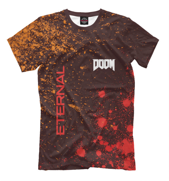 Мужская футболка с изображением Doom Eternal / Дум Этернал цвета Белый