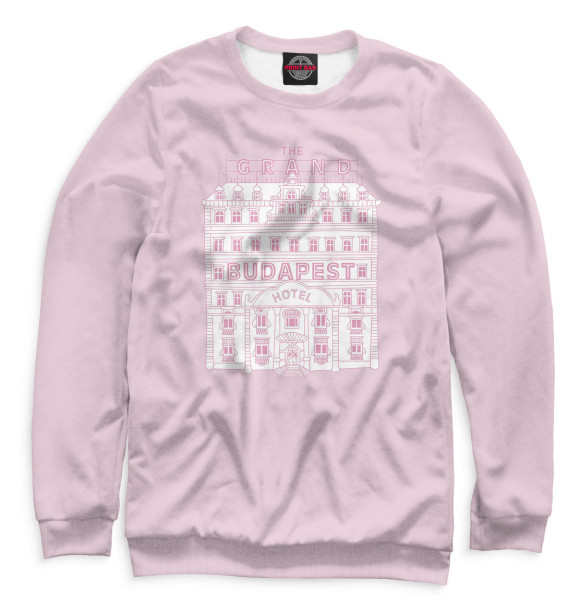Свитшот для девочек с изображением The Grand Budapest Hotel цвета Белый