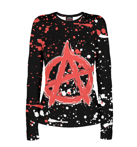 Женский лонгслив с изображением Гражданская Оборона цвета Белый