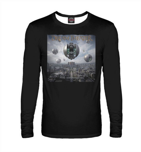 Мужской лонгслив с изображением Dreamtheater цвета Белый