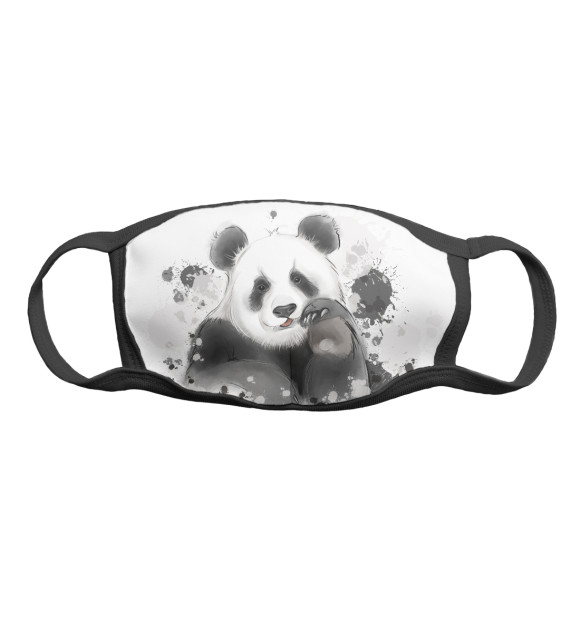 Маска тканевая с изображением Панда цвета Белый