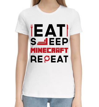 Хлопковая футболка для девочек Minecraft Routine