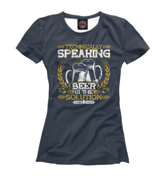 Женская футболка Home Brewing Craft Beer