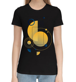 Хлопковая футболка для девочек Geometry