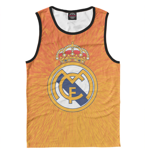 Майка для мальчика с изображением Real Madrid цвета Белый