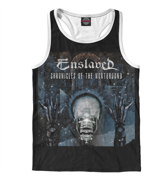 Мужская майка-борцовка с изображением Enslaved цвета Белый