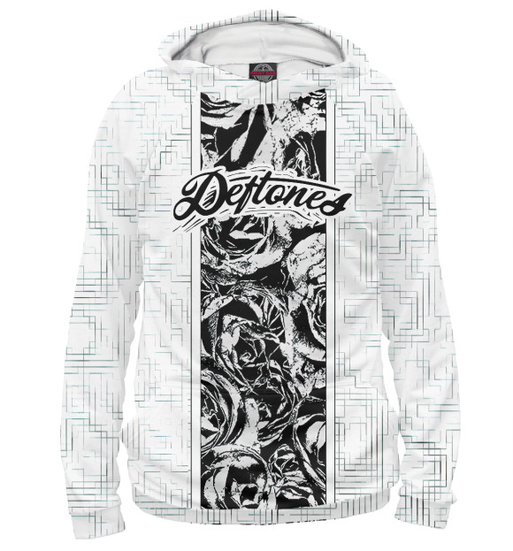 Женское худи с изображением Deftones цвета Белый