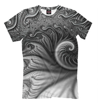 Мужская футболка Floral 3D spiral / Vanguard