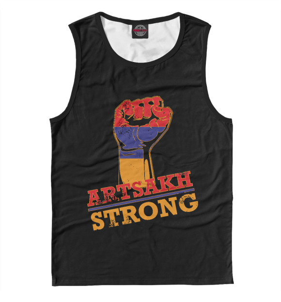 Майка для мальчика с изображением Artsakh Strong цвета Белый