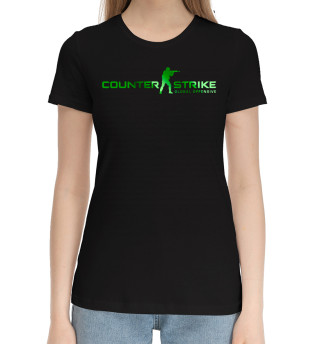 Женская хлопковая футболка Counter-Strike