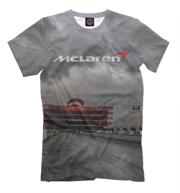 Футболка для мальчиков с изображением McLaren цвета Белый