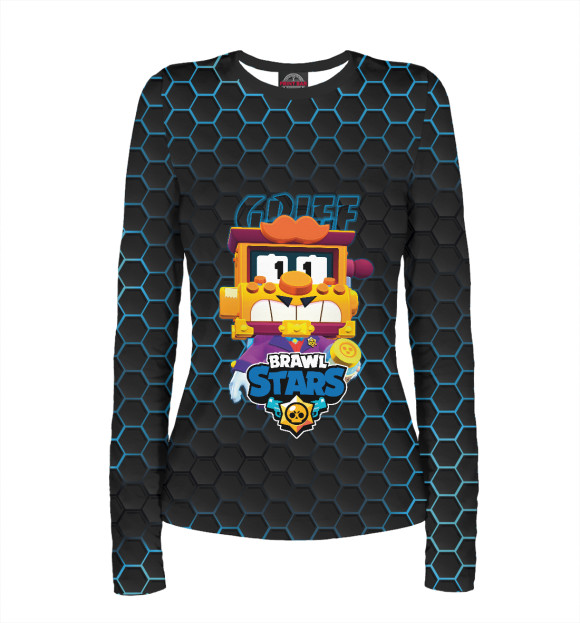 Женский лонгслив с изображением Грифф. Brawl Stars цвета Белый