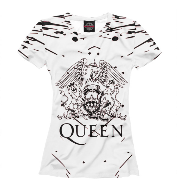 Женская футболка с изображением Queen цвета Белый