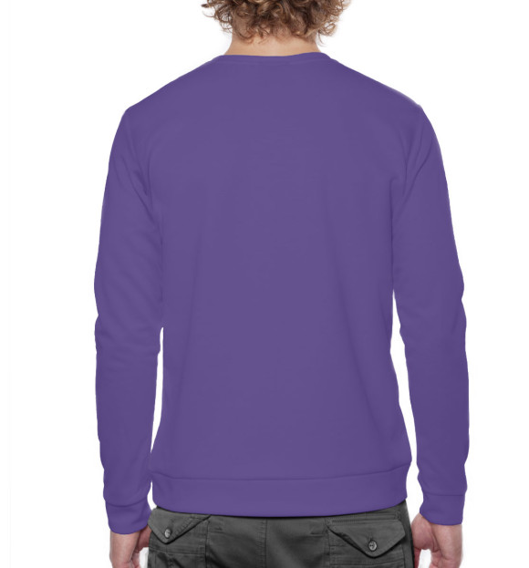 Мужской свитшот с изображением BTS PROOF фиолетовый цвета Белый