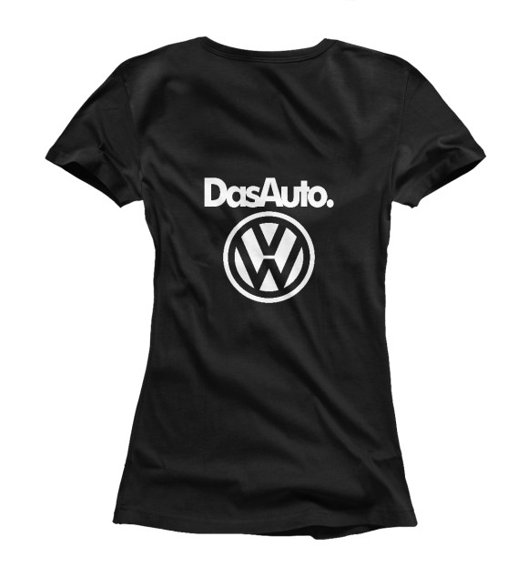 Футболка для девочек с изображением Volkswagen цвета Белый