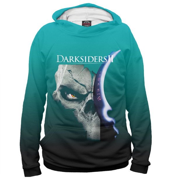 Женское худи с изображением Darksiders цвета Белый