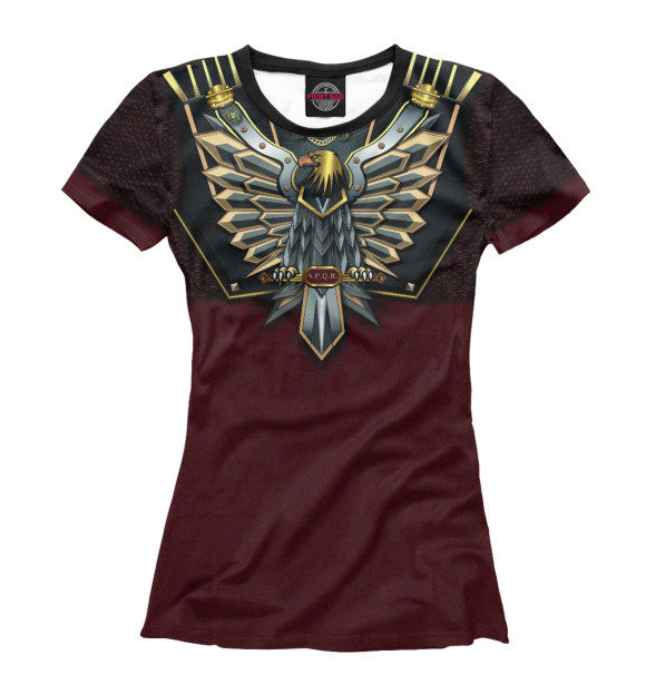 Футболка для девочек с изображением Римский Стиль цвета Белый