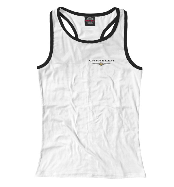 Женская майка-борцовка с изображением Chrysler цвета Белый