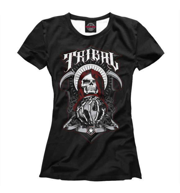 Женская футболка с изображением Tribal Gear цвета Белый