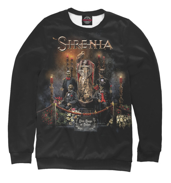 Свитшот для мальчиков с изображением Sirenia цвета Белый