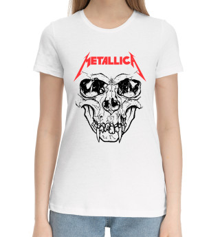 Хлопковая футболка для девочек Metallica