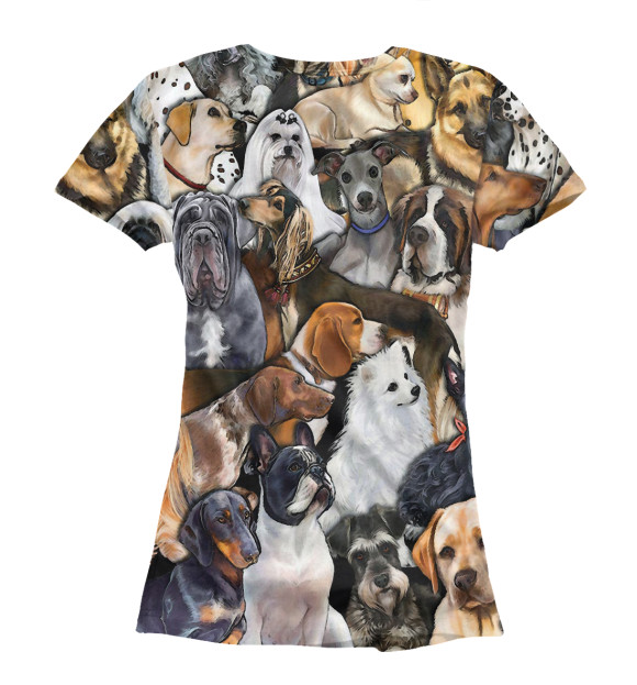 Женская футболка с изображением Собаки | Doge цвета Белый