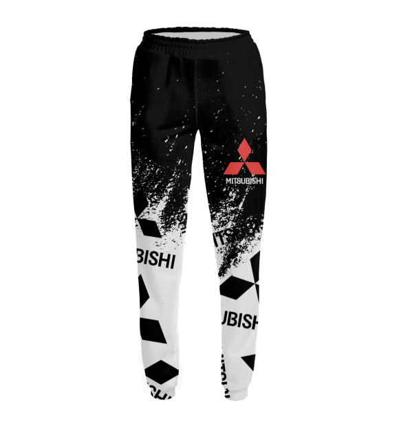 Женские спортивные штаны с изображением Mitsubishi цвета Белый