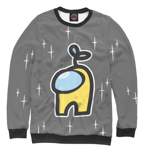 Свитшот для девочек с изображением Among Us / Амонг Ас цвета Белый