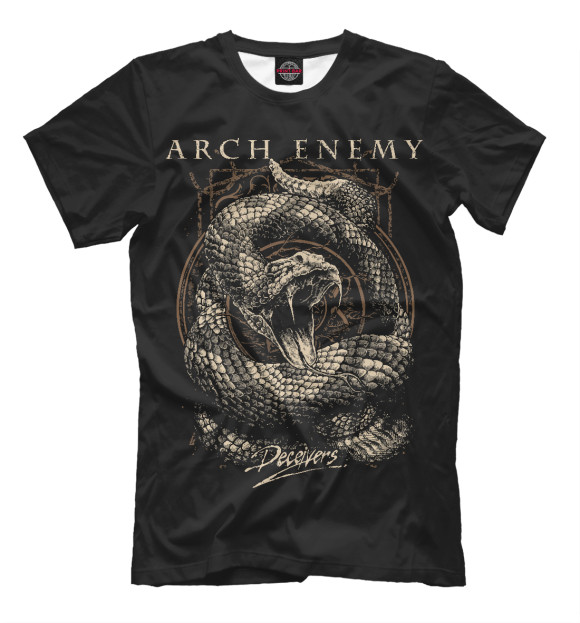 Мужская футболка с изображением Arch Enemy цвета Белый