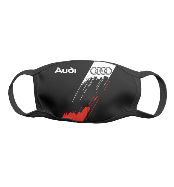 Маска тканевая с изображением Audi цвета Белый