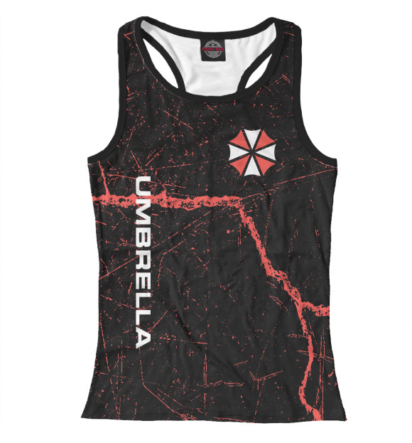 Женская майка-борцовка с изображением Umbrella Corporation цвета Белый