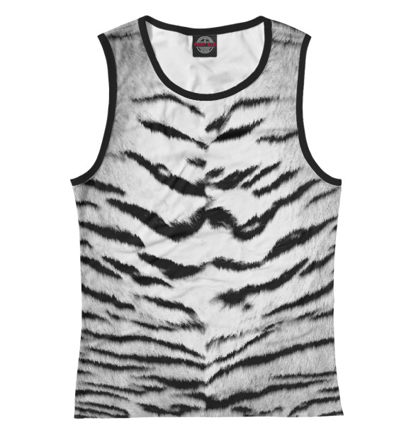 Майка для девочки с изображением Тигровая цвета Белый