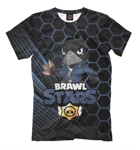 Мужская футболка с изображением Brawl Stars цвета Белый