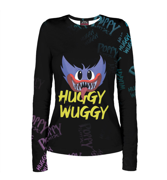 Женский лонгслив с изображением Poppy Playtime цвета Белый