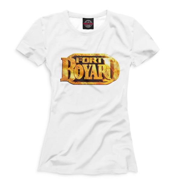 Женская футболка с изображением Fort boyard цвета Белый