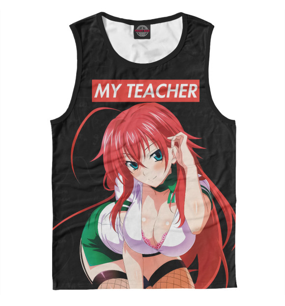 Майка для мальчика с изображением Senpai цвета Белый